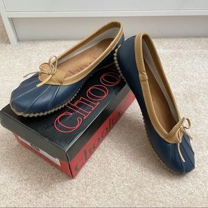 Excellent Cond - Chooka Rain Duck Skimmers - Navy